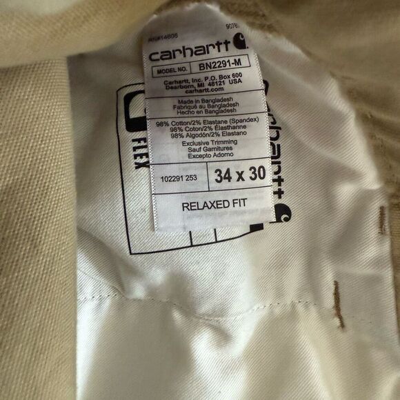 Carhartt 102291 Rugged Flex Rigby Relaxed Fit Pant 34 x 28.5 - Picture 5 of 6